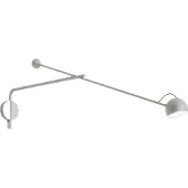 Artemide Wandlampe , Ixa, dimbare, Grijs, Woonkamer, Metaal, Designer