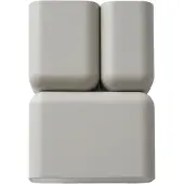 &tradition Wandlampe &Tradition, Tabata, dimbare, Grijs, Woonkamer, Aluminium, Designer