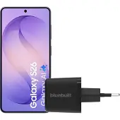 Samsung Galaxy S26 256GB Donkerblauw 5G + BlueBuilt Oplader 65 Watt Zwart