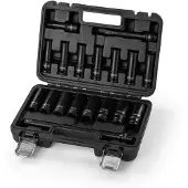 HBM krachtdoppenset, 1/2 inch, met verlengstukken, 18-delig