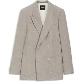 BOSS Relaxed-fit colbert van een materiaal met microdessin