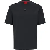 HUGO Shirt 'Dapolino' zwart / wit