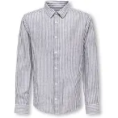 Only & Sons Junior Overhemd 'OSJCaiden' navy / wit