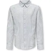 Only & Sons Junior Overhemd 'OSJCaiden' lichtgrijs / wit