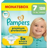 Pampers Premium Protection Maat 7 Maandbox - 128 Luiers - 15kg+