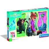 Clementoni - Puzzel - 104 stukjes - Disney Zootropolis 2 - Super - Vanaf 6 jaar