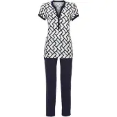 Ringella pyjama met grafisch patroon | Maat 44