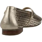 Carmela Dames Lederen schoenen 163048 goud (38), Leer, Goudkleurig, Plat, Gesp, Casual, Klassiek 16304803-ORO