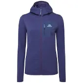 Mountain Equipment - Women's Lumiko Hooded Jacket - Fleecevest 40, blauw
