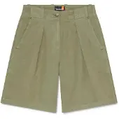 Timberland - Women's Cotton Linen Bermuda - Short 25, olijfgroen