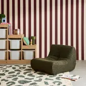 Sweeek Kinderfauteuil met gestructureerde bouclé 1 zits Kaki