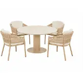 Hartman Altea/Girona 120 cm dining tuinset 5-delig
