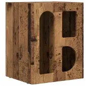 vidaXL Nachtkastje ELST Oudhout 40 x 35 x 50 cm Bewerkt hout
