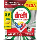 Dreft Vaatwastabletten Platinum Plus All In One Citroen 59 Stuks