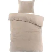 Papillon Teddy Fleece dekbedovertrek Billy - Zand - 140x220