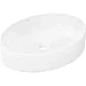 Hansgrohe wastafelblad Xuniva D, 550x400 mm, zonder gat voor kraan en zonder overloop, SMC wit, artikelnummer 61072450