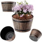 Kadax Madera Bloempot 30cm mokkabruin KLW189005B K11432