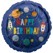 Javoli Gefeliciteerd met je verjaardag Outer Space fólia lufi 43 cm