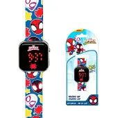 Spiderman Led-klok Veelkleurig