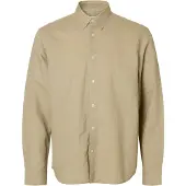 Selected Overhemd 'SLHCLAY' donkerbeige