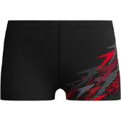 Speedo Medley Logo Aquashort Jongens Sportzwembroek - Zwart/Rood