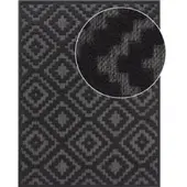 Tapis.fr Binnen- en buitenkleed Livornia antraciet 80x150 cm
