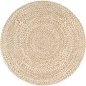 Tapis.fr Jutekleed Vibora beige 100 cm rond