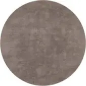 Tapis.fr Zacht kleed Solina taupe 120 cm rond