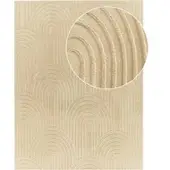 Tapis.fr Vachtkleed Lelystar beige 240x340 cm