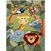 Tapis.fr Modern tapijt Diamora groen 80x150 cm