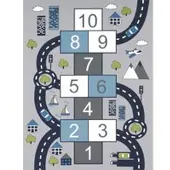 Tapis.fr Kindertapijt Bini grijs 120x160 cm