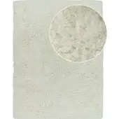 Tapis.fr Hoogpolig tapijt Silvana wit 80x150 cm