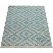 Tapis.fr Binnen- en buitenkleed Saga blauw 60x100 cm