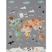 Tapis.fr Kindertapijt Bini grijs 240x340 cm