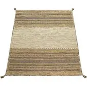 Tapis.nl Handgeweven tapijt Kilian beige 60x110 cm
