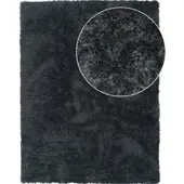 Tapis.fr Hoogpolig tapijt Silvana antraciet 60x100 cm
