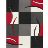 Tapis.fr Modern tapijt Diamora rood 80x150 cm