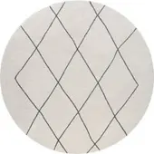 Tapis.fr Tapijt Hilal wit 200 cm rond