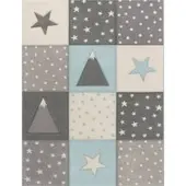 Tapis.fr Kindertapijt Kosmos blauw 120x170 cm