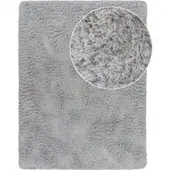 Tapis.fr Hoogpolig tapijt Silvana zilver 120x160 cm
