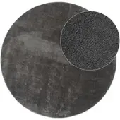 Tapis.fr Tapijt Calissa antraciet 80 cm rond