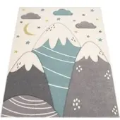 Tapis.fr Kindertapijt Kosmos crème 160x230 cm