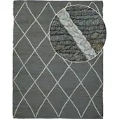 Tapis.fr Jutekleed Sakira antraciet 60x100 cm