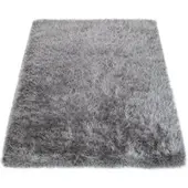 Tapis.nl Hoogpolig tapijt Glamorous grijs 80x150 cm