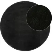 Tapis.fr Tapijt Calissa zwart 200 cm rond