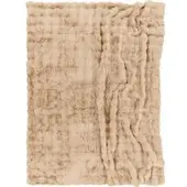 Tapis.fr Zachte deken Arnia beige 200x240 cm