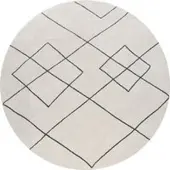 Tapis.fr Tapijt Hilal wit 160 cm rond