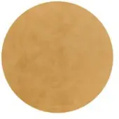 Tapis.fr Zacht kleed Solina geel 80 cm rond