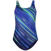 Ten Cate Soft Cup V-Neck Badpak dames Blauw dessin 5XL/50