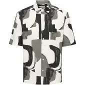 Only & Sons Overhemd 'ONSHarvi' grijs / zwart / wit